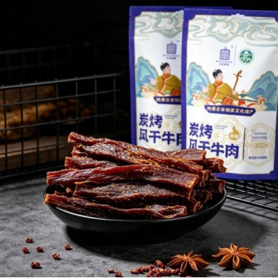 内蒙古手撕炭烤风干牛肉干独立包装休闲牛肉零食健身补充能量耐饿